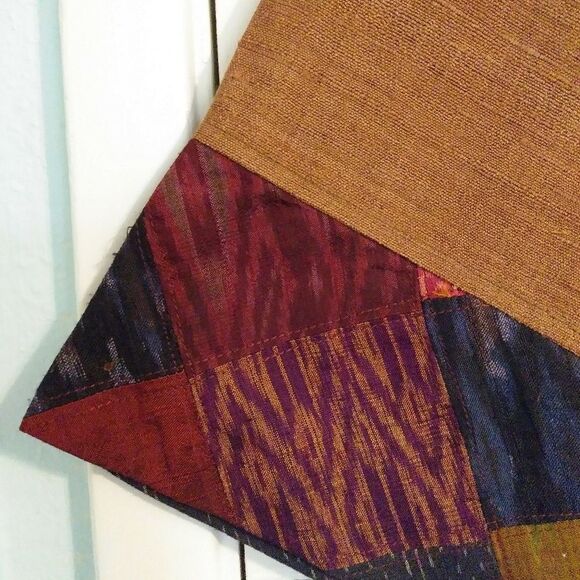 Classic Lanna Thai 100% Raw Silk Button Up Shirt Tunic - Picture 4 of 7